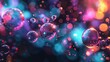 © GenBy - Colorful abstract bubbles on a vibrant bokeh background, creating a dreamy, ethereal visual. Ideal for modern, fun, and creative themes.