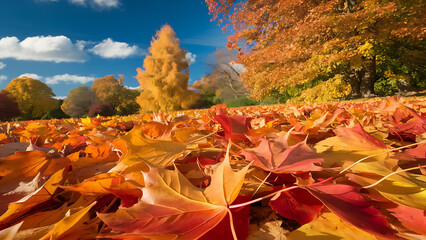 Wall Mural - autumn colors in the mountains