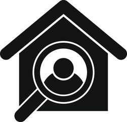 Poster - Simple vector icon representing the concept of house hunting