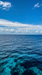 Wall Mural - blue sky and sea