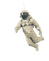 Wall Mural - astronaut is floating forward