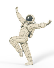 Wall Mural - astronaut is happy and exploring