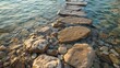 © AkuAku - Pathway of stones along the shore