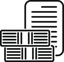 Poster - Data server icon showing information being stored in database