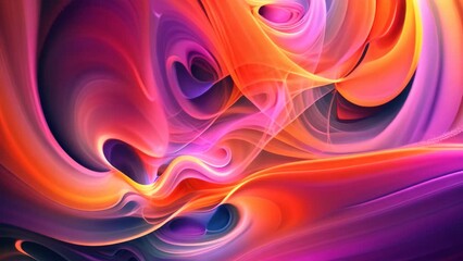 Poster - Computer-generated abstract shapes morph and change form dynamically, Abstract shapes morphing and changing form
