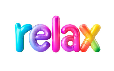 Fototapete - AI generated photo with inflatable multicolored letters 