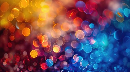 Wall Mural - Abstract Colorful Background with Multicolored Bokeh