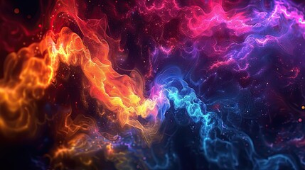 Glowing and Abstract Background with Luminous Effects