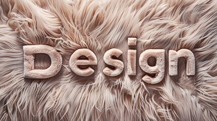 Beige Fur Art and Creativity concept art poster.
