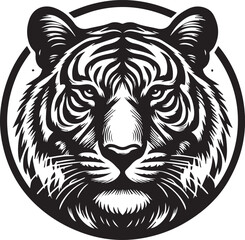 tiger head vector illustration