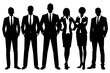 © VectorDesignStudios - business people silhouette