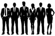 © VectorDesignStudios - business people silhouette