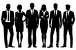 © VectorDesignStudios - business people silhouette