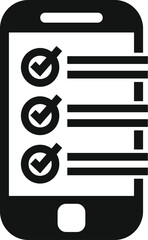 Poster - smartphone displaying a checklist with all items marked as completed