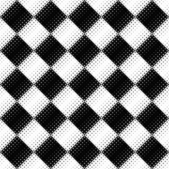 Poster - Seamless curved star pattern background - abstract black and white vector design