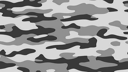 Simple Camouflage seamless pattern in Gray. Military camouflage. illustration formats 4K UHD