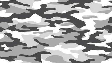 Poster - Simple Camouflage seamless pattern in Gray. Military camouflage. illustration formats 4K UHD