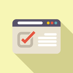 Poster - website is showing a check mark for completing an online survey