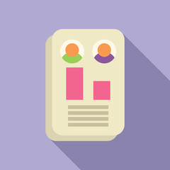 Poster - document with statistics is showing the performance of a social media campaign managed by a marketin
