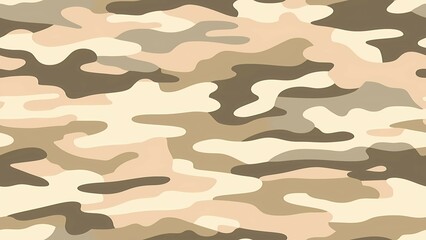 Wall Mural - Simple Camouflage seamless pattern in Desert. Military camouflage. illustration formats 4K UHD