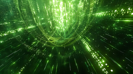 Abstract background of fiber technology lights
