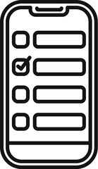 Poster - Smartphone is displaying a checklist, symbolizing the use of technology for task management and organization