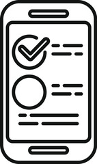 Poster - Smartphone screen displaying an online survey form, offering options for providing feedback or voting