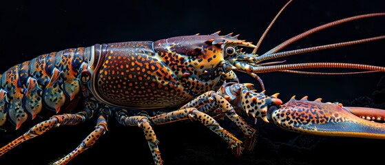 Canvas Print - Lobster, a delectable shellfish renowned for its succulent tail meat and claw delicacies