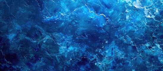 Abstract Natural Background of Deep Blue Water