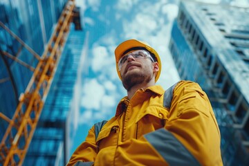 Wall Mural - Innovative mind - engineer as an engineering worker in workflow, exemplifying dedication and expertise necessary for technological advancements and efficient solutions. Engineers Day