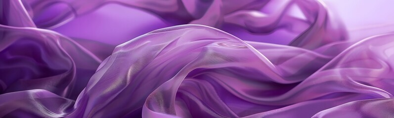 Wall Mural - Purple background with swaying cloth.