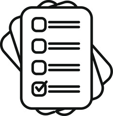 Poster - This icon of a checklist is perfect for representing completing tasks, whether on paper or digitally