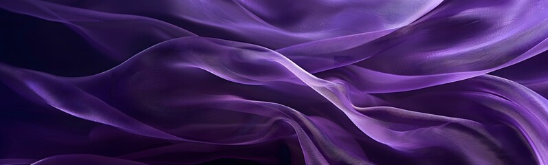 Canvas Print - Purple background with swaying cloth.