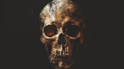 2d illustration of a skull