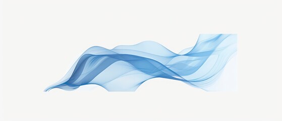 Wall Mural - Blue wave illustration with curved lines and swirls, creating a seamless pattern for wallpaper or backgrounds