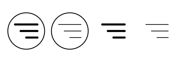 Menu Icon set. web menu icon. hamburger menu symbol