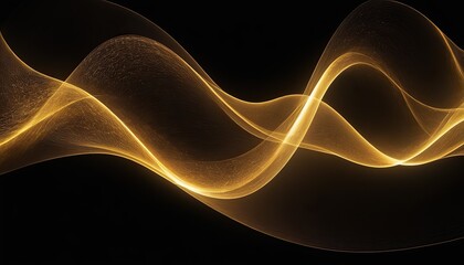 Poster - Abstract shiny color gold wave design element