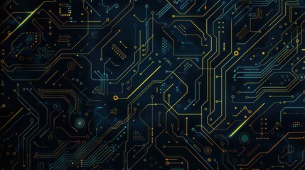 Abstract Circuitry Pattern
