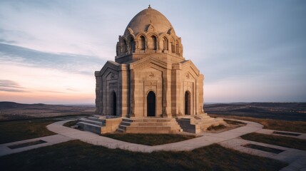 Wall Mural - A large building with a dome on top