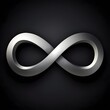© LvTRandom - 3d silver infinity symbol