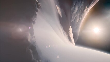 Poster - Astronaut Floating Above Earth Generative AI
