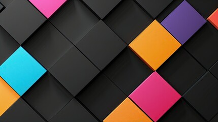 Wall Mural - colourful black product backgrounds