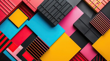 Wall Mural - colourful black product backgrounds