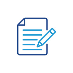 Poster - Document write icon, Document write sign vector
