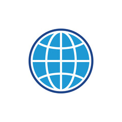 Poster - Globe icon vector, go to web icon symbols vector