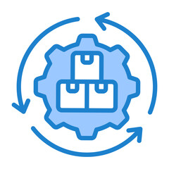 Wall Mural - Supply Chain Icon