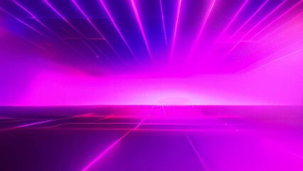 Poster - neon grid background generative ai
