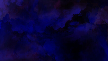 Abstract dark blue smoke background, Dark blue background for wallpaper and creative design. Watercolor background concept design background with smoke,