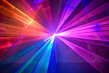 Wall Mural - Abstract background with colorful laser lights. Dynamic and vibrant, ideal for music, technology, or entertainment themes.