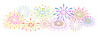© DimsArt - Colorful firework banner background template greeting card decoration